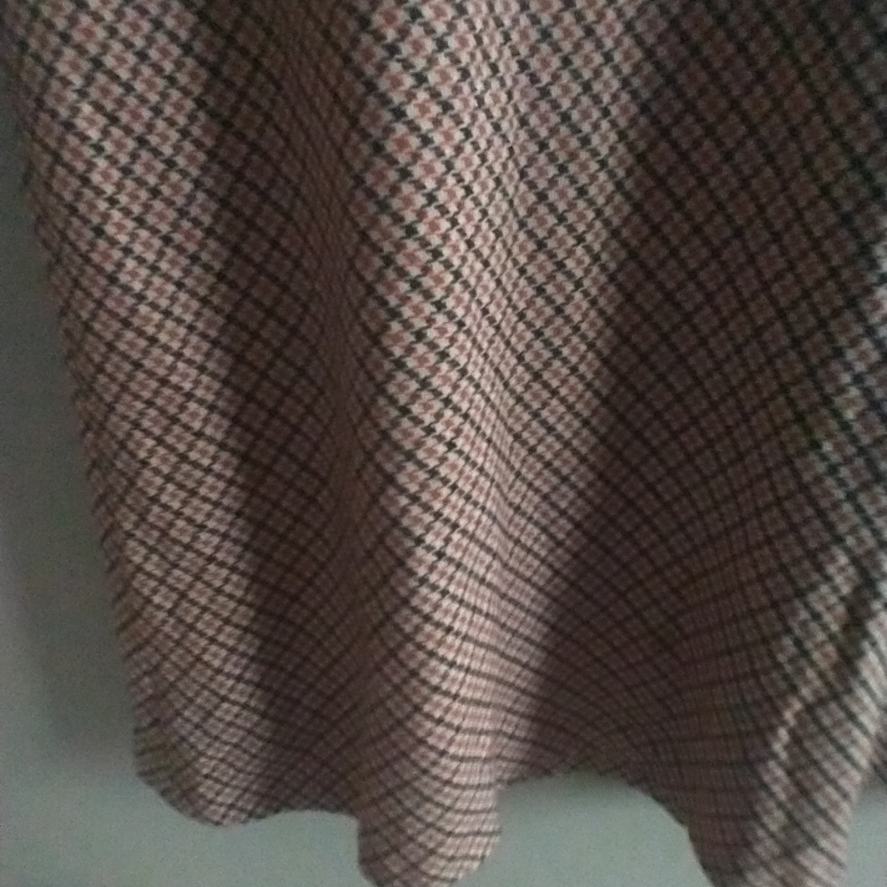 Talbots Vintage Women Plus Skirt 16 Wool Bland Orange Brown Siren Office Preppy - Picture 7 of 10